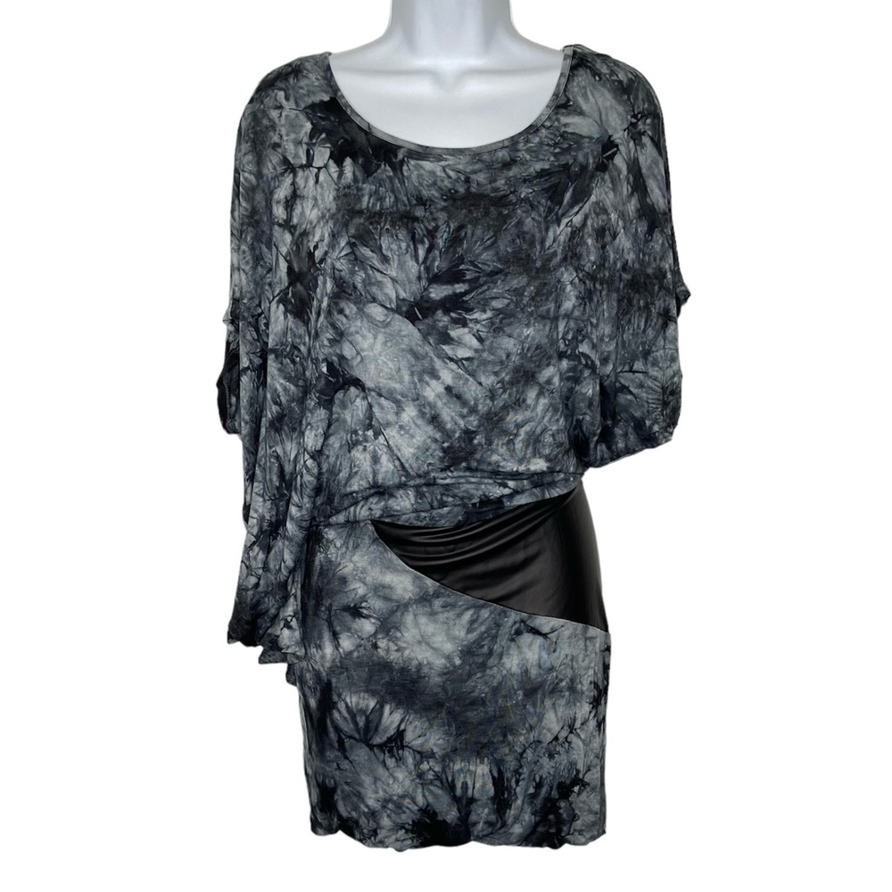 VENUS Asymmetrical Tie Dye Mini Dress